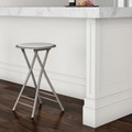 Hastings Home Hastings Home 24-Inch Round Folding Stool, White 278184JFM